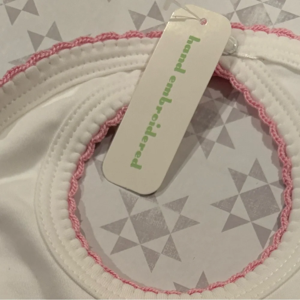 NWOT Kissy Kissy Premier Hand Embroidered Princess Bib